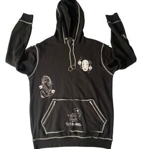 Spirited Away Studio Ghibli for Her Universe Black Hoodie Men's/Unisex Size XL